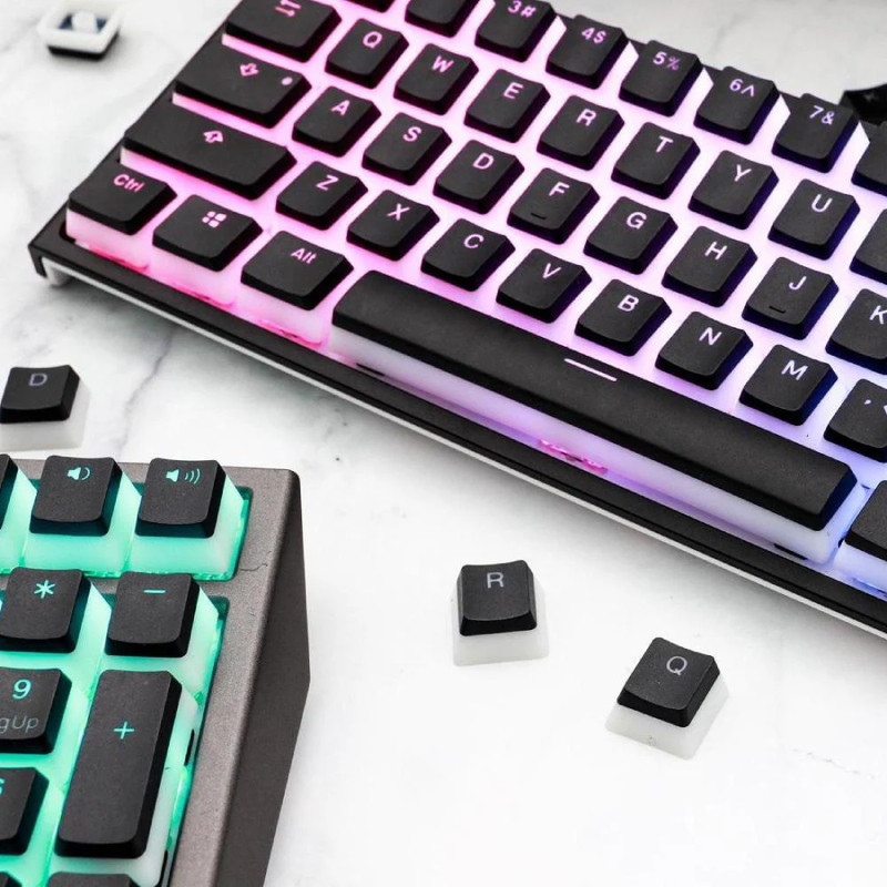 Ducky 108 Key PBT Seamless Doubleshot Pudding Keycap Set - أكسسوار لوحة مفاتيح